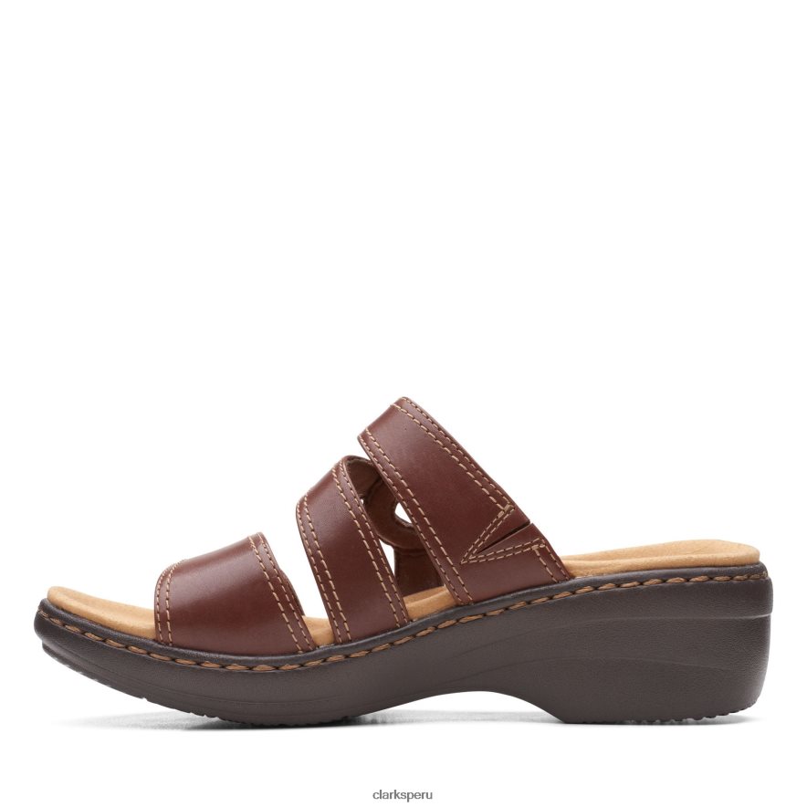 bronceado oscuro lea clarks merliah coral mujer Clarks 40N4LX3280 lea bronceado oscuro