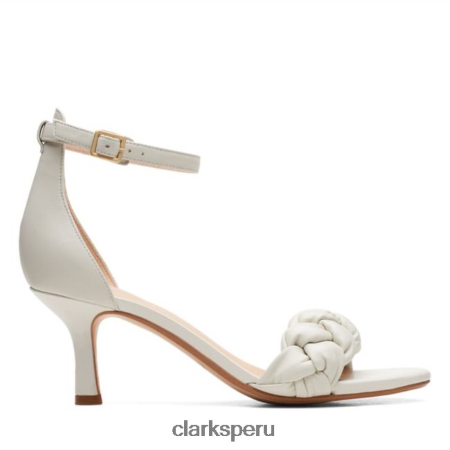 clarks amali sandalia cuero blanco cuero blanco mujer Clarks 40N4LX5250 cuero blanco