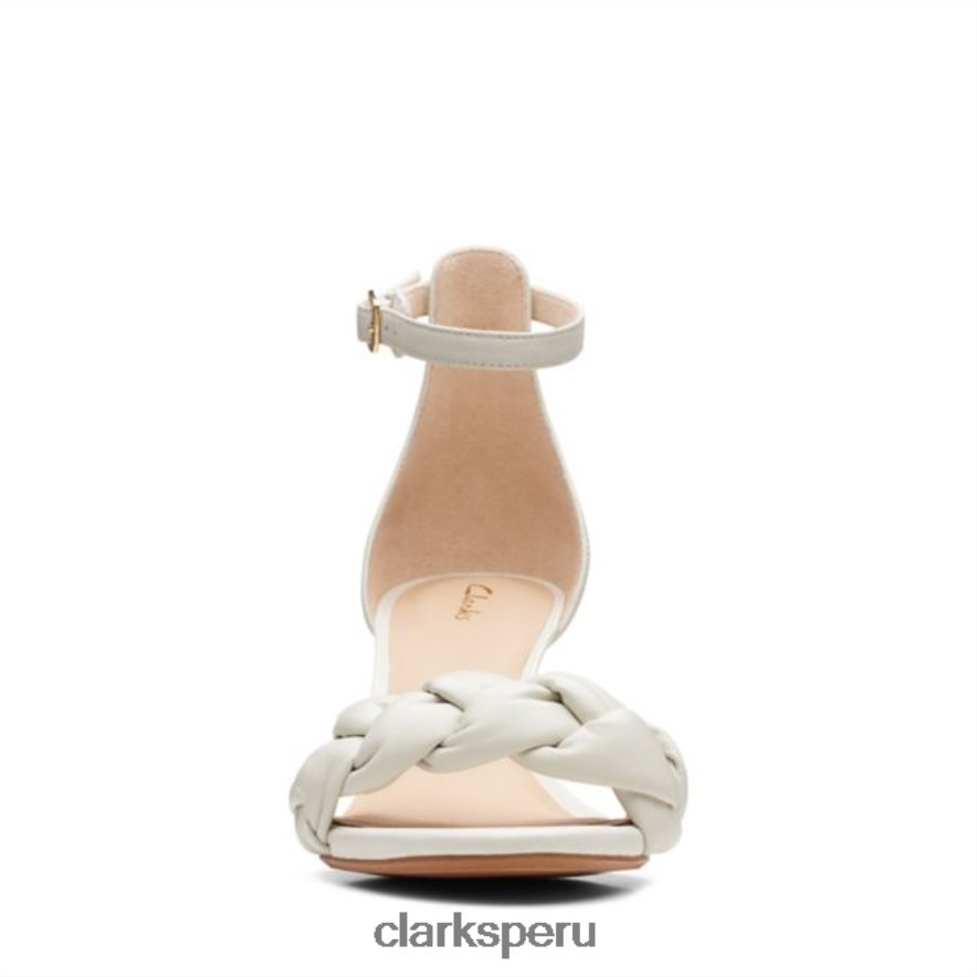 clarks amali sandalia cuero blanco cuero blanco mujer Clarks 40N4LX5250 cuero blanco