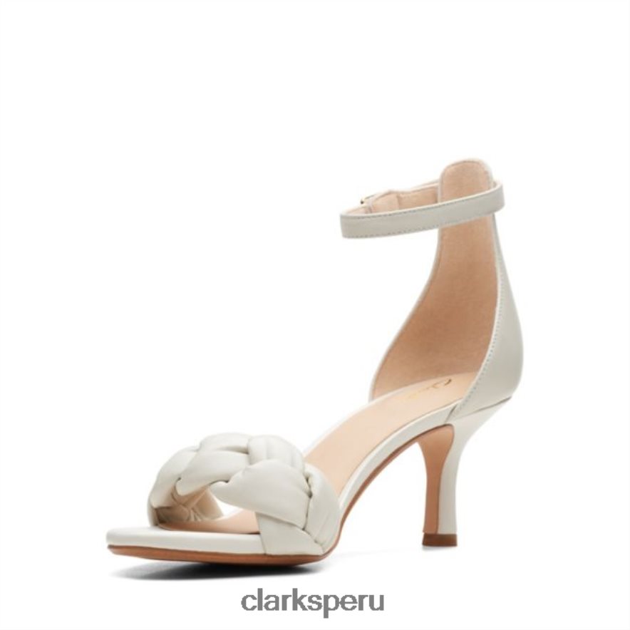 clarks amali sandalia cuero blanco cuero blanco mujer Clarks 40N4LX5250 cuero blanco