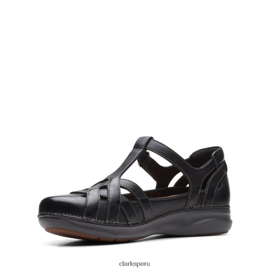 clarks appley way de cuero negro mujer Clarks 40N4LX3363 cuero negro