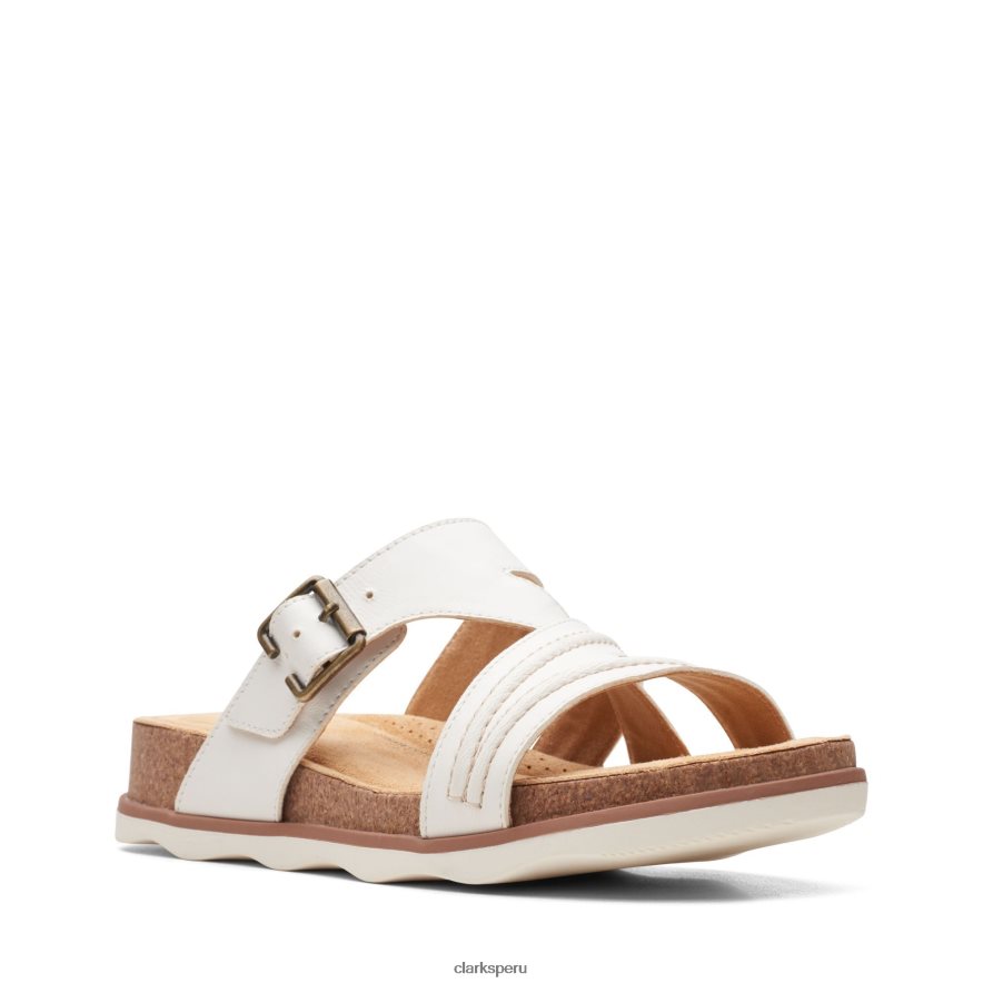 clarks brynn de cuero blanco esperanza mujer Clarks 40N4LX3352 cuero blanco