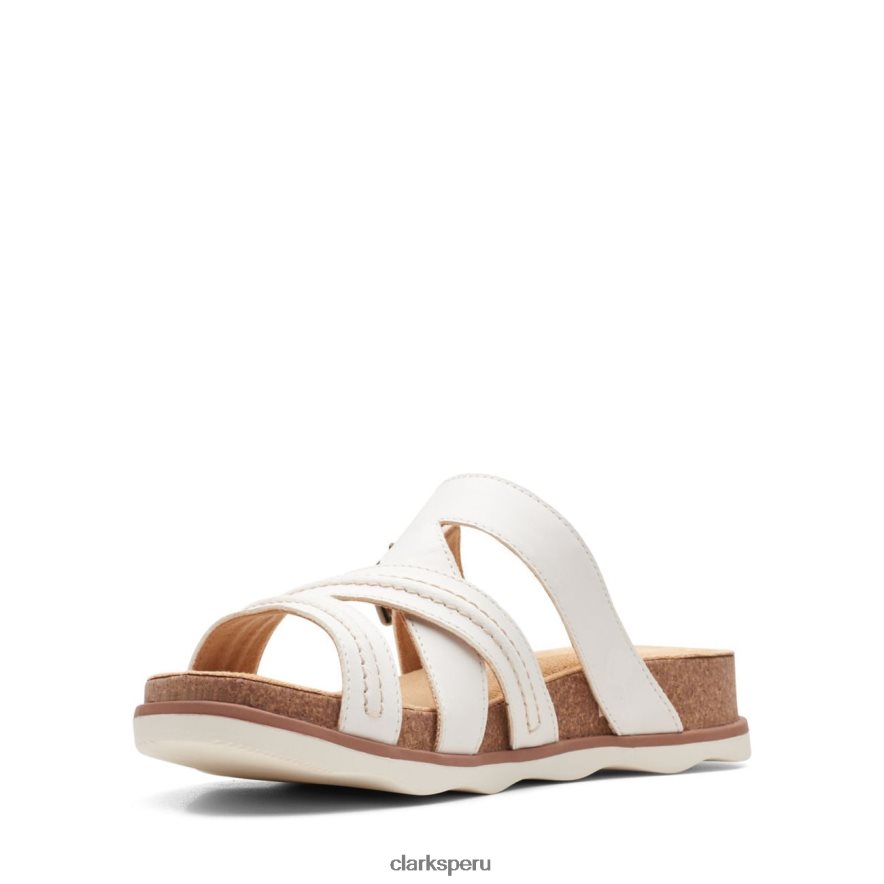 clarks brynn de cuero blanco esperanza mujer Clarks 40N4LX3352 cuero blanco