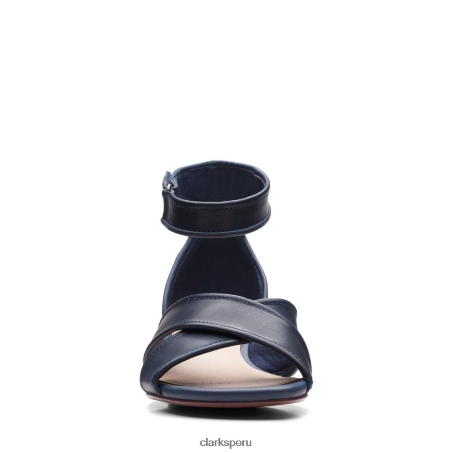 clarks caroleigh rise cuero azul marino mujer Clarks 40N4LX3402 cuero azul marino