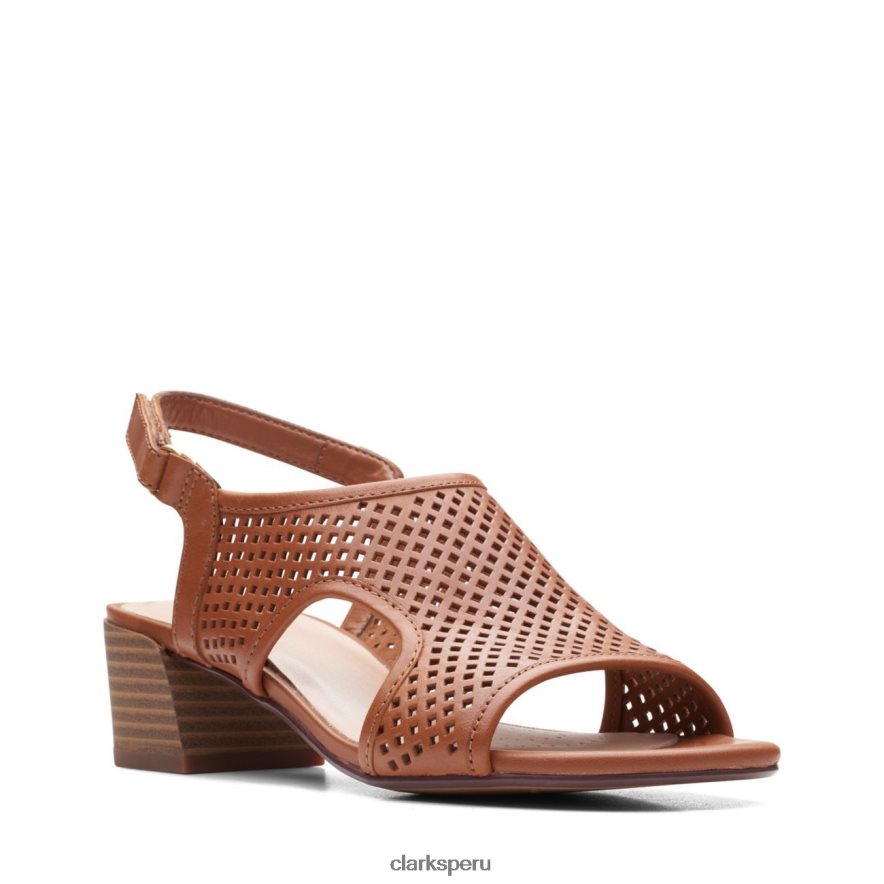 clarks caroleigh star de cuero tostado mujer Clarks 40N4LX3424 cuero marrón