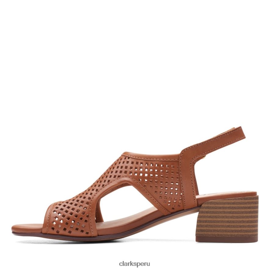 clarks caroleigh star de cuero tostado mujer Clarks 40N4LX3424 cuero marrón