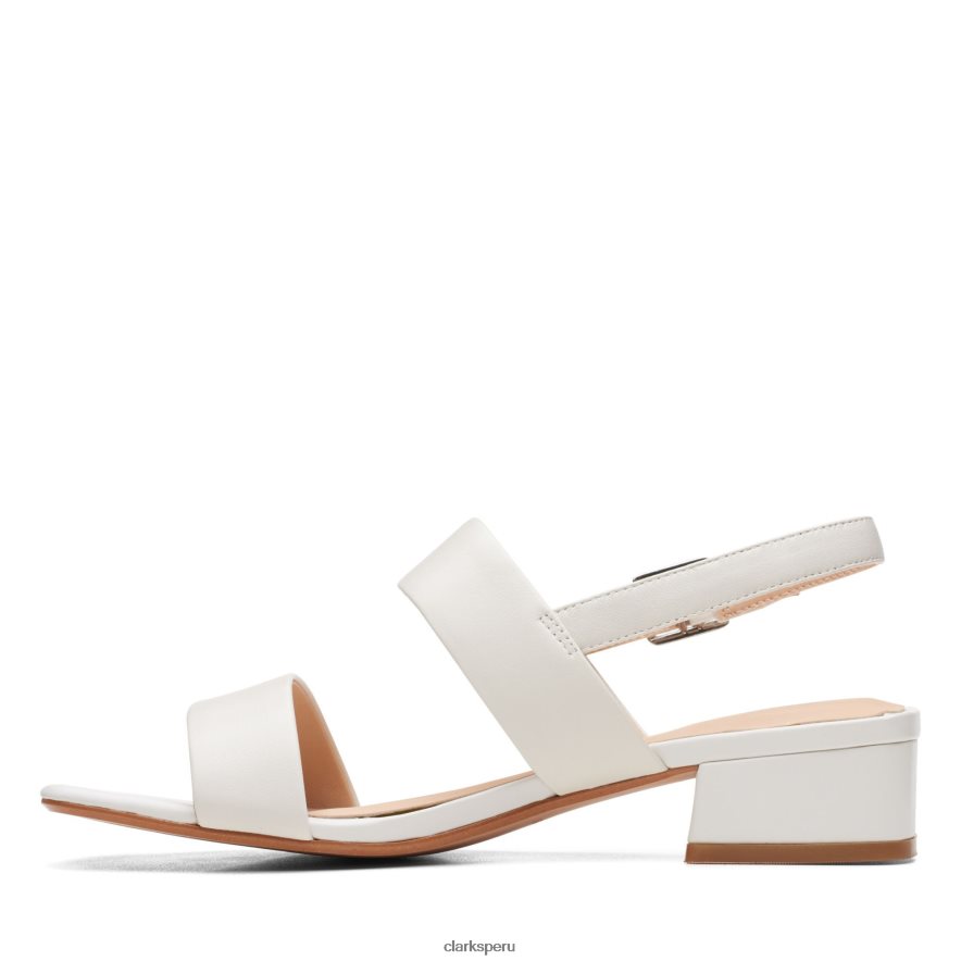 clarks correa seren25 de cuero blanco mujer Clarks 40N4LX3004 cuero blanco