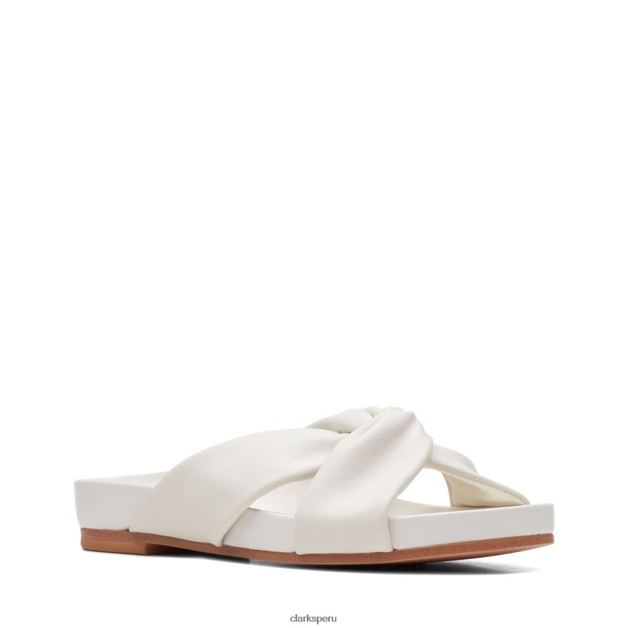 clarks cuero blanco puro giro mujer Clarks 40N4LX3241 cuero blanco