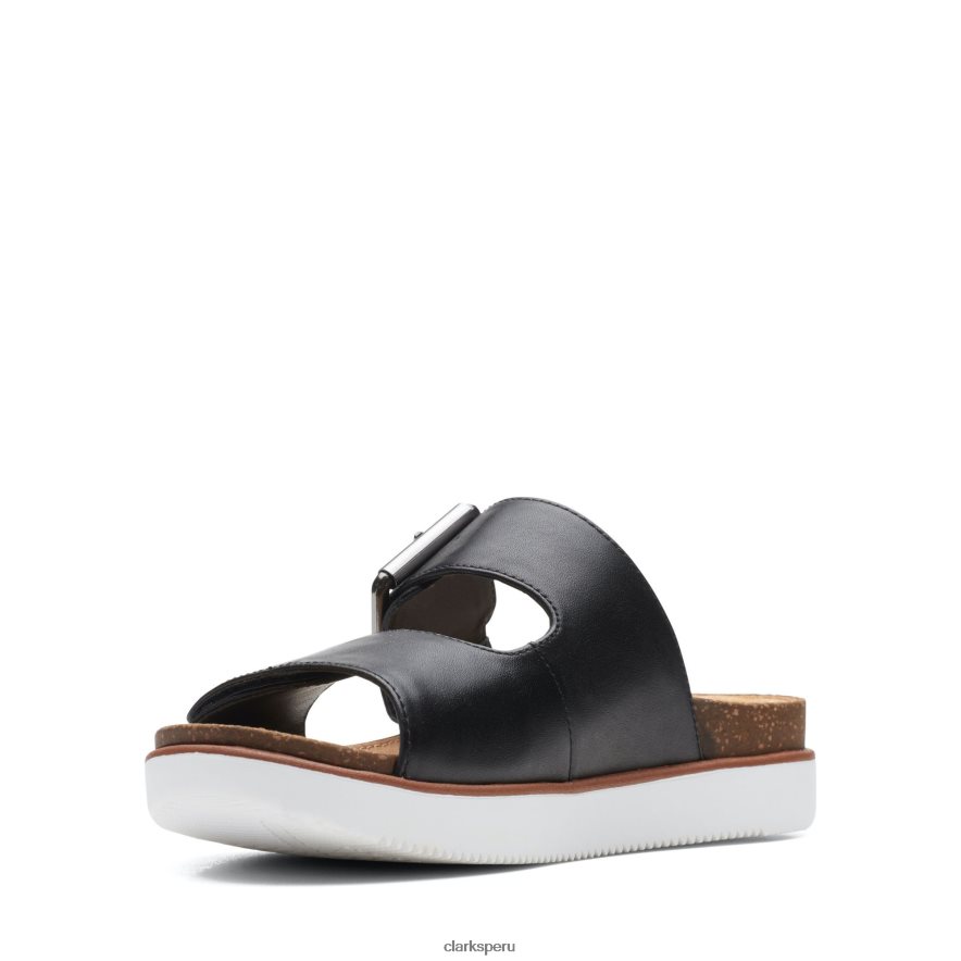 clarks de cuero negro elayne facilidad mujer Clarks 40N4LX3224 cuero negro