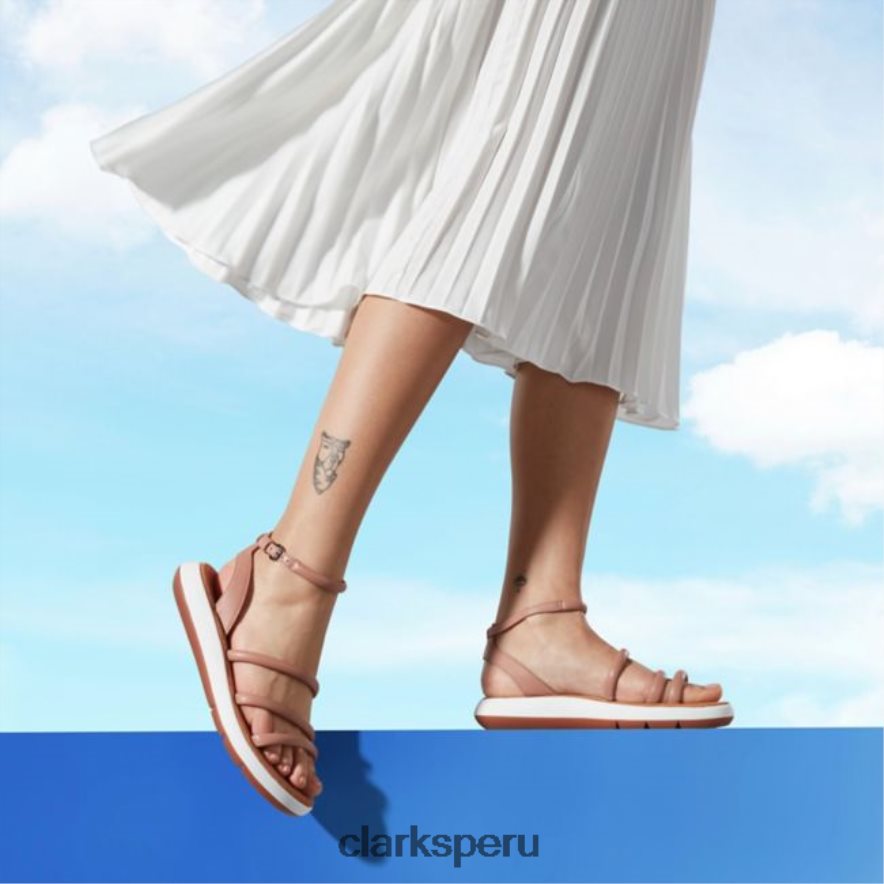 clarks de cuero rosa estilo jemsa cuero rosa mujer Clarks 40N4LX5238 cuero rosa