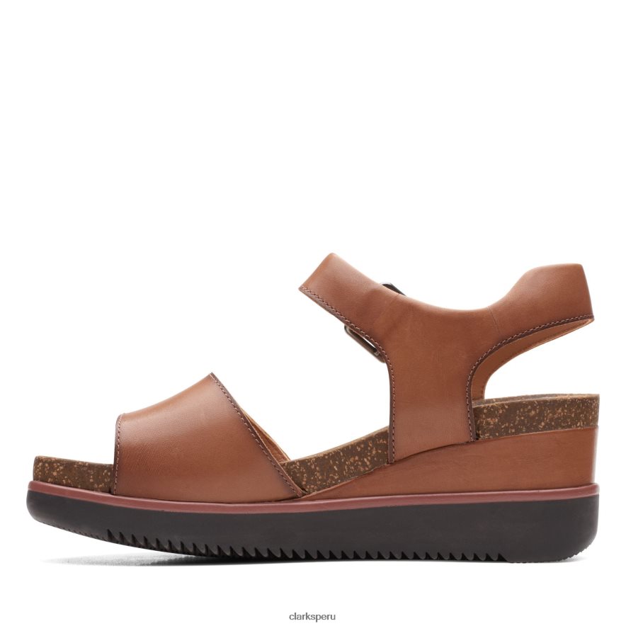 clarks lizby correa lea bronceado oscuro mujer Clarks 40N4LX3274 lea bronceado oscuro