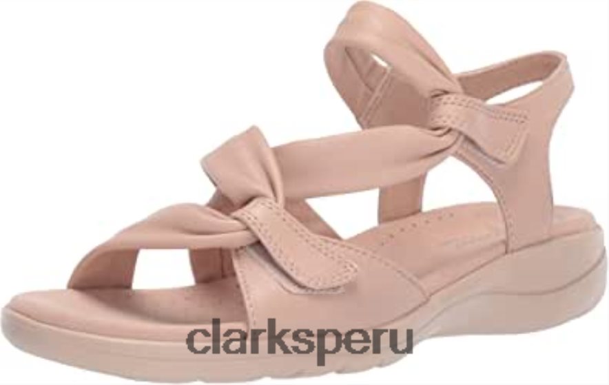 clarks saylie moon sandalia de cuero rubor para mujer mujer Clarks 40N4LX1046 cuero rubor