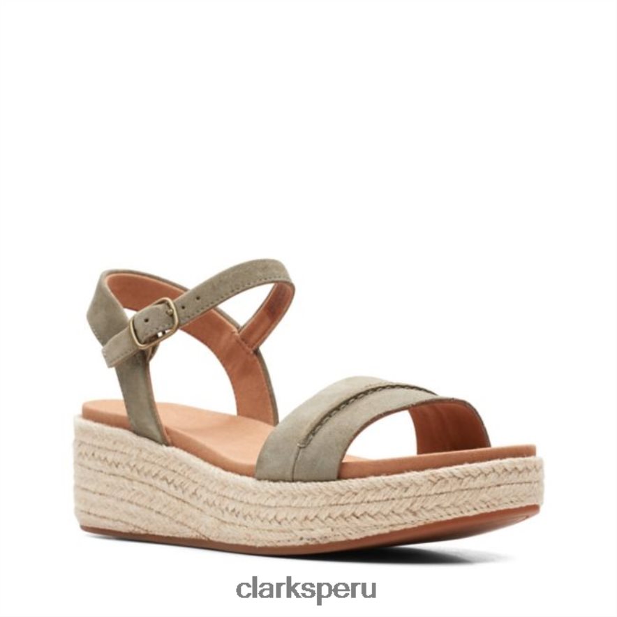 gamuza oliva clarks kimmei stitch gamuza oliva mujer Clarks 40N4LX5216 ante oliva