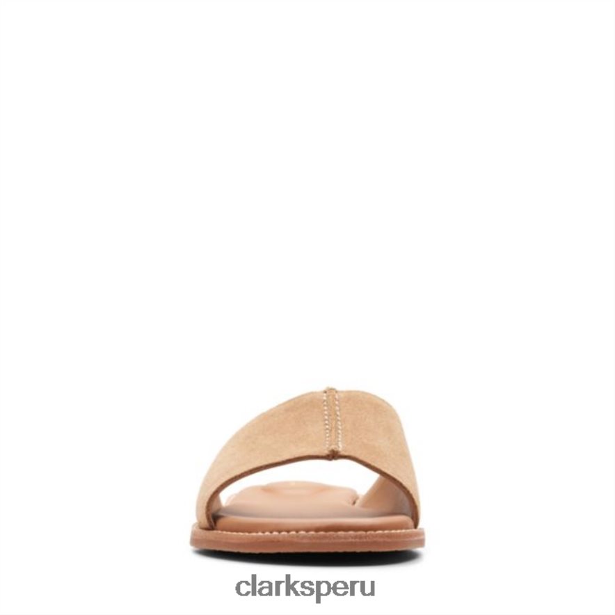 mule karsea de ante tostado claro ante tostado claro clarks mujer Clarks 40N4LX5230 gamuza color canela claro