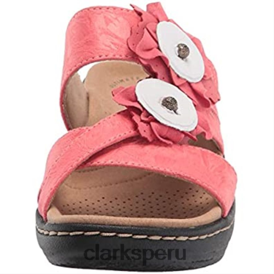 rosa textil piel combi mujer merliah violeta sandalia clarks mujer Clarks 40N4LX1236 combi cuero textil rosa