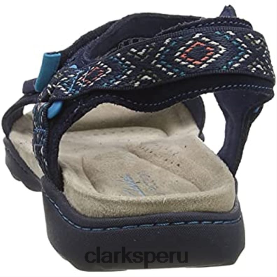 sandalia amanda step mujer ante azul marino clarks mujer Clarks 40N4LX2758 gamuza azul marino