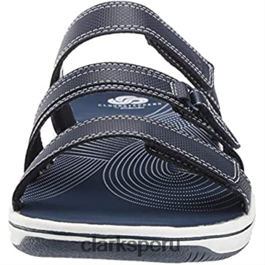 sandalia brinkley Coast slide mujer clarks azul marino sintético mujer Clarks 40N4LX2887 azul marino sintético