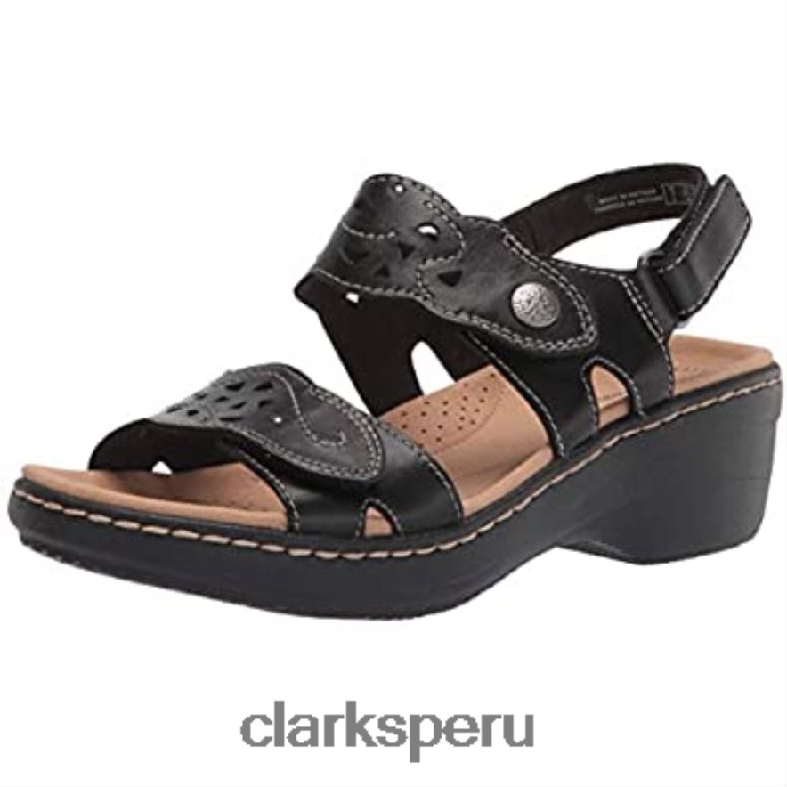 sandalia clarks merliah dove mujer piel negra mujer Clarks 40N4LX1804 cuero negro