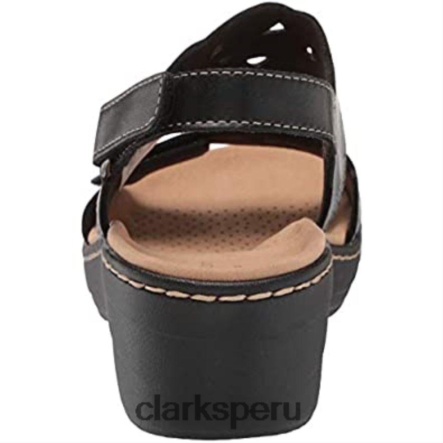 sandalia clarks merliah dove mujer piel negra mujer Clarks 40N4LX1804 cuero negro