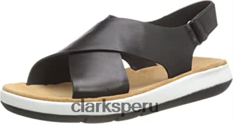 sandalia cruzada jemsa mujer clarks piel negro mujer Clarks 40N4LX447