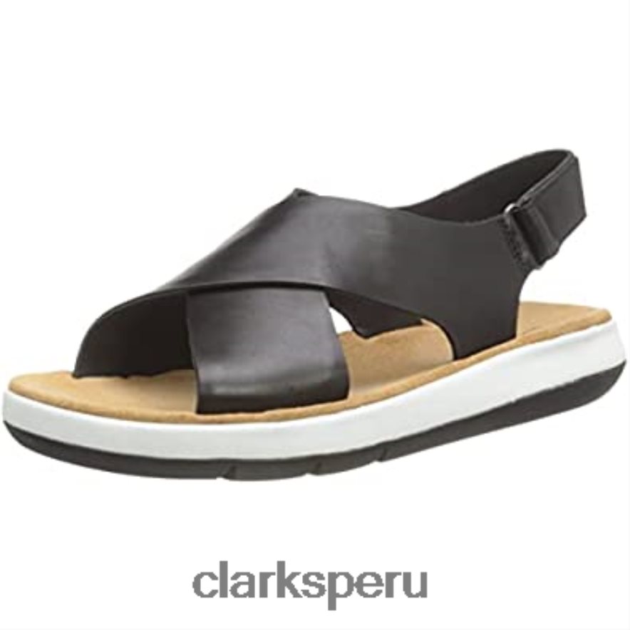sandalia cruzada jemsa mujer clarks piel negro mujer Clarks 40N4LX447