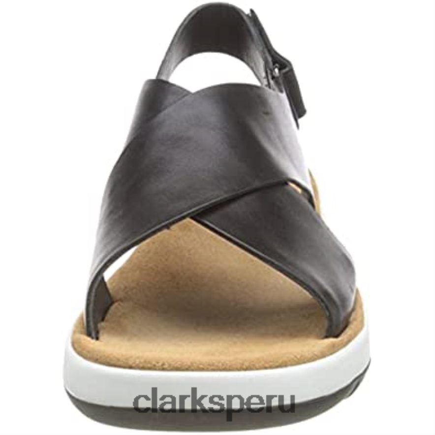 sandalia cruzada jemsa mujer clarks piel negro mujer Clarks 40N4LX447
