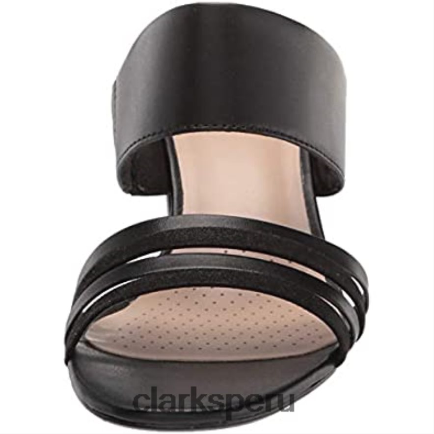 sandalia de tacón jocelynne andi mujer piel negra combi clarks mujer Clarks 40N4LX1830