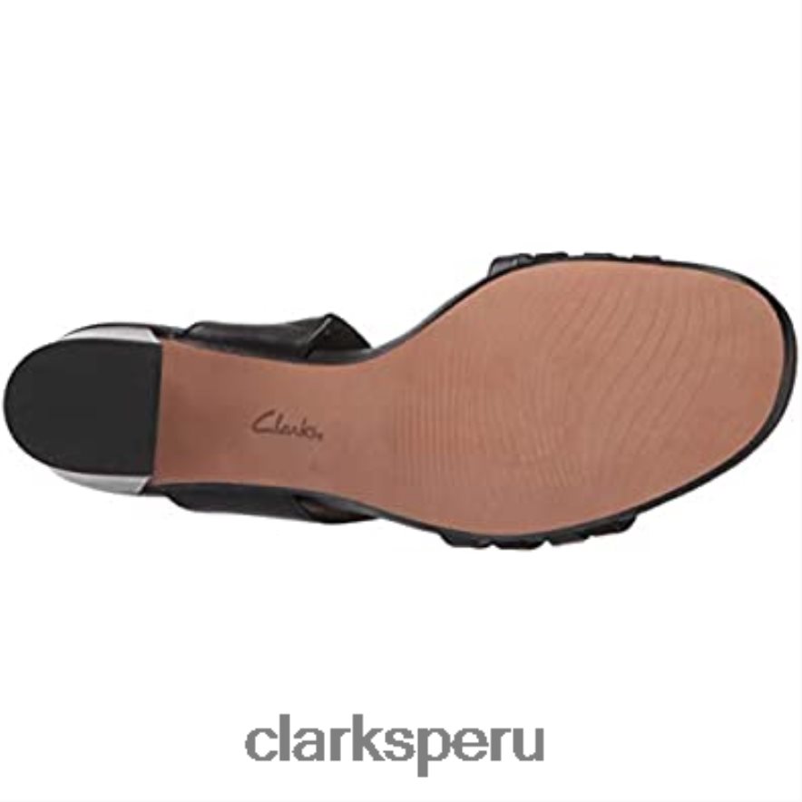 sandalia de tacón jocelynne andi mujer piel negra combi clarks mujer Clarks 40N4LX1830