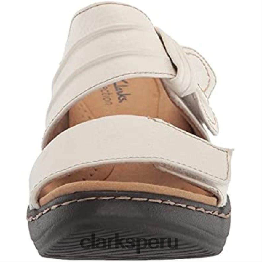 sandalia de tacón merliah charm mujer clarks piel blanca mujer Clarks 40N4LX735