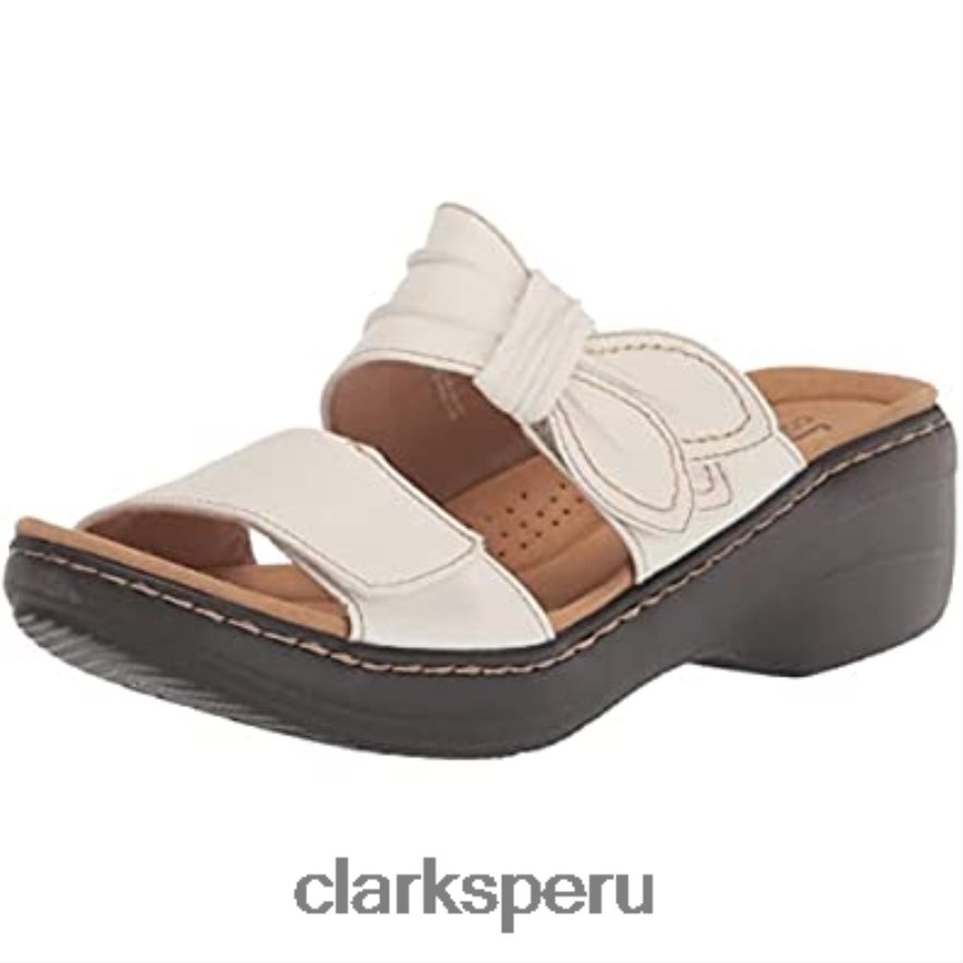 sandalia de tacón merliah charm mujer piel blanca clarks mujer Clarks 40N4LX734