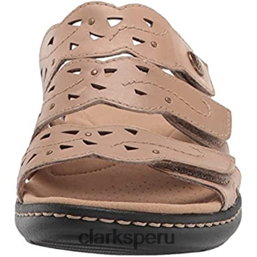 sandalia laurieann echo mujer clarks arena cuero mujer Clarks 40N4LX2909 cuero arena
