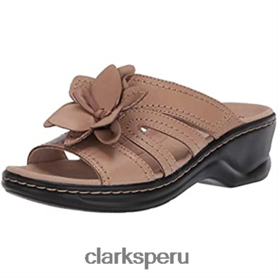 sandalia lexi opal mujer clarks arena cuero mujer Clarks 40N4LX2053 cuero arena