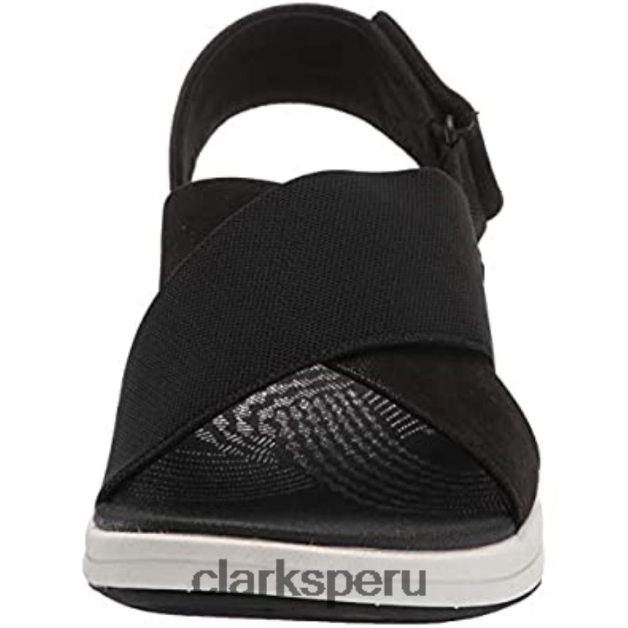 sandalia mira arena mujer clarks negro textil mujer Clarks 40N4LX1111 textil negro
