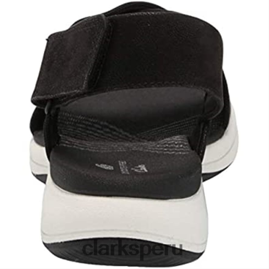 sandalia mira arena mujer clarks negro textil mujer Clarks 40N4LX1111 textil negro