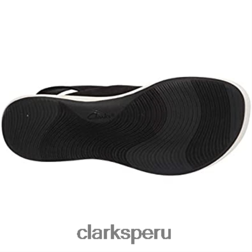 sandalia mira arena mujer clarks negro textil mujer Clarks 40N4LX1111 textil negro