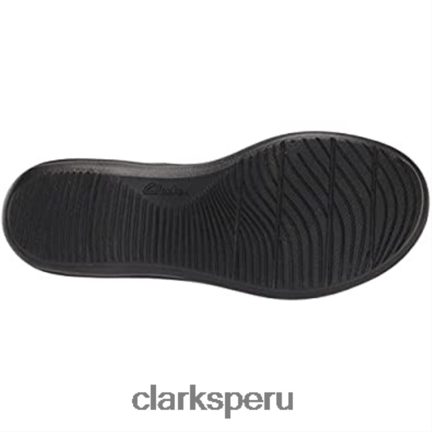 sandalia plana laurieann kay para mujer clarks cuero tostado mujer Clarks 40N4LX2197 cuero marrón