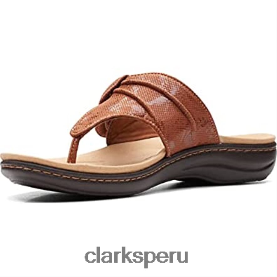sandalia plana laurieann rae para mujer textil tostado clarks mujer Clarks 40N4LX2718
