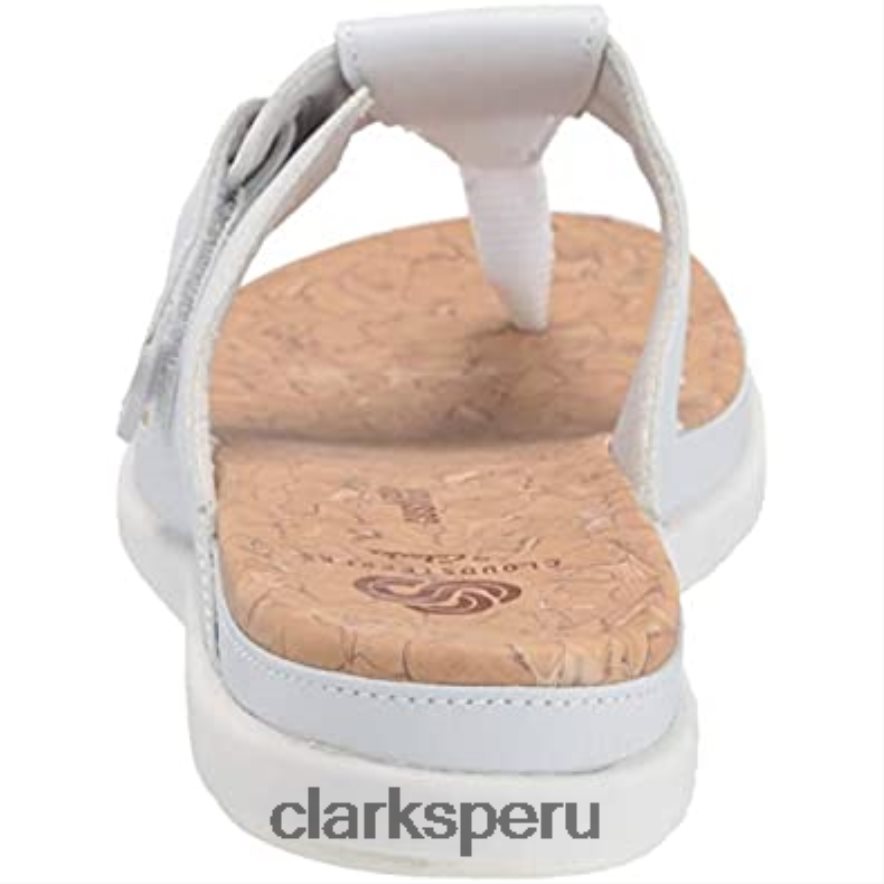 sandalia step june reef mujer clarks blanco sintetico mujer Clarks 40N4LX373