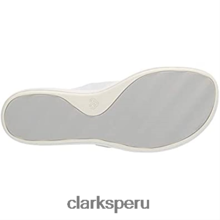 sandalia step june reef mujer clarks blanco sintetico mujer Clarks 40N4LX373
