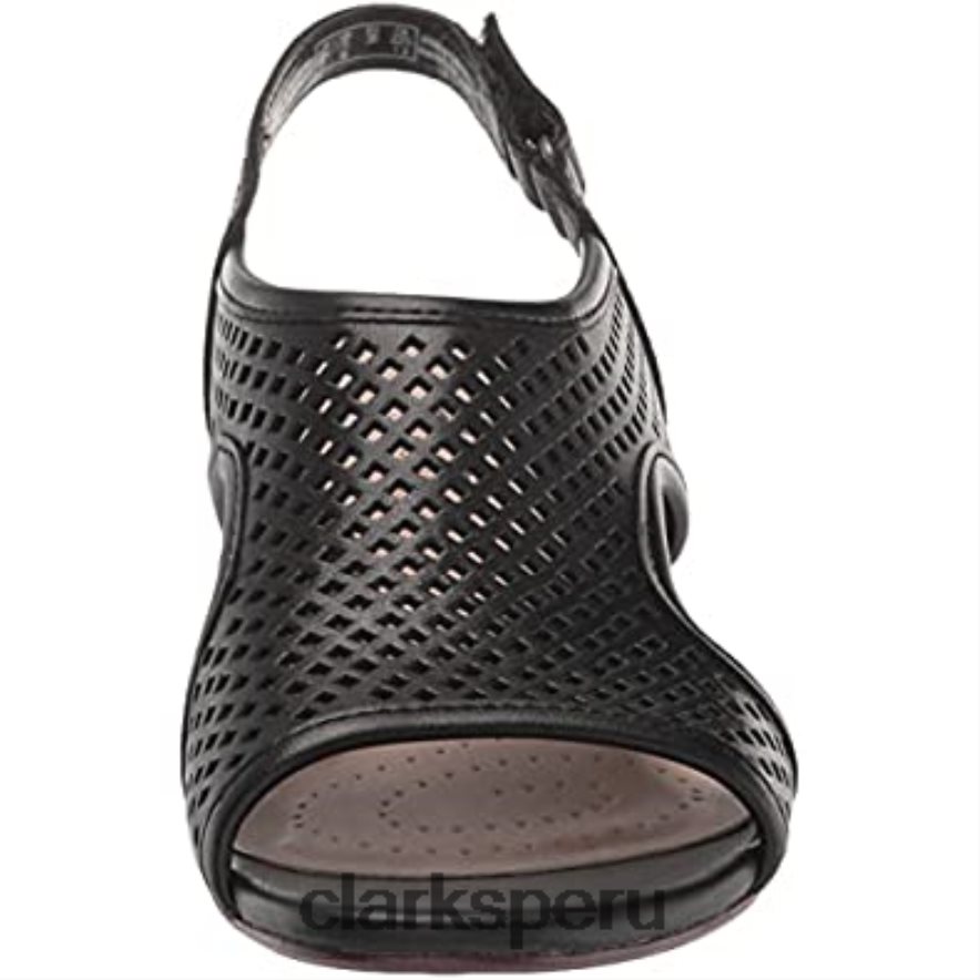sandalia tacon estrella caroleigh mujer clarks piel negro mujer Clarks 40N4LX2853