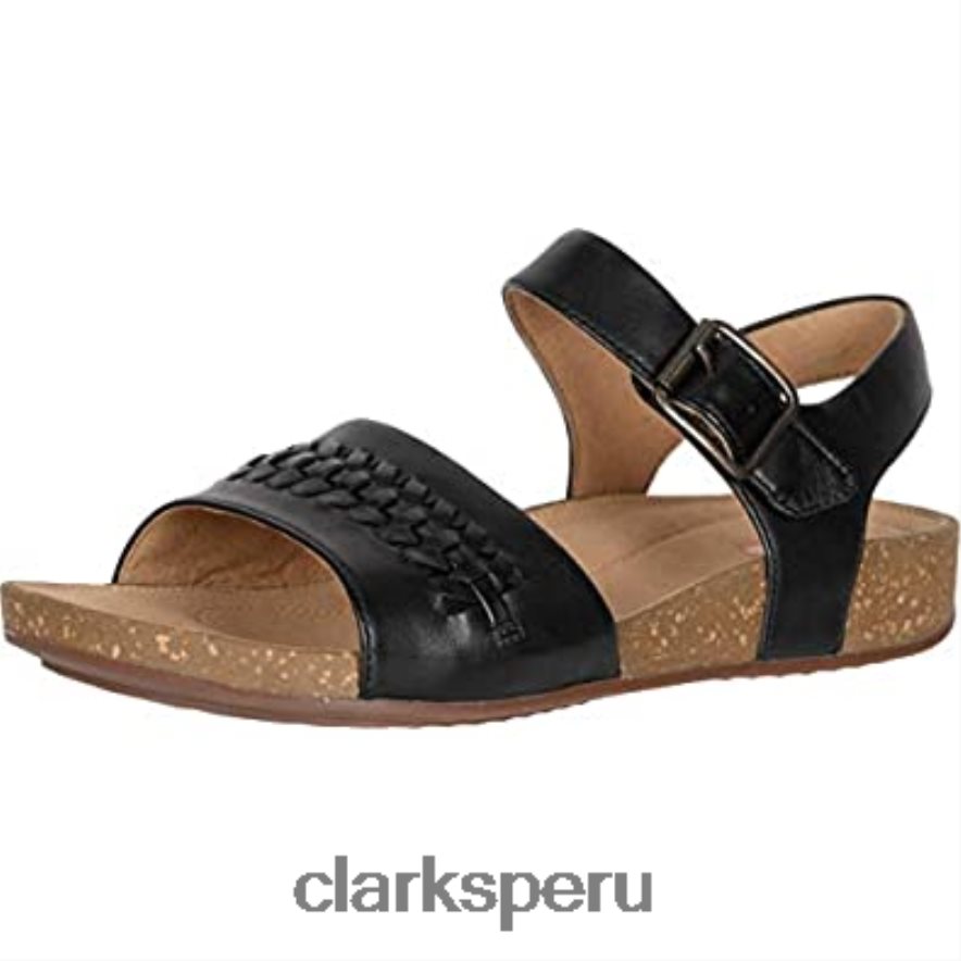 sandalia un perri way mujer piel negra clarks mujer Clarks 40N4LX2669