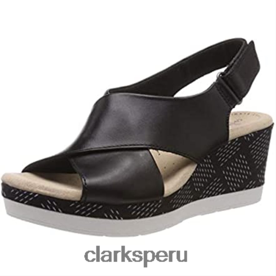 sandalias con puntera cerrada cammy perla para mujer clarks negro mujer Clarks 40N4LX1535 cuero negro