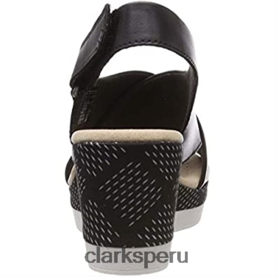 sandalias con puntera cerrada cammy perla para mujer clarks negro mujer Clarks 40N4LX1535 cuero negro