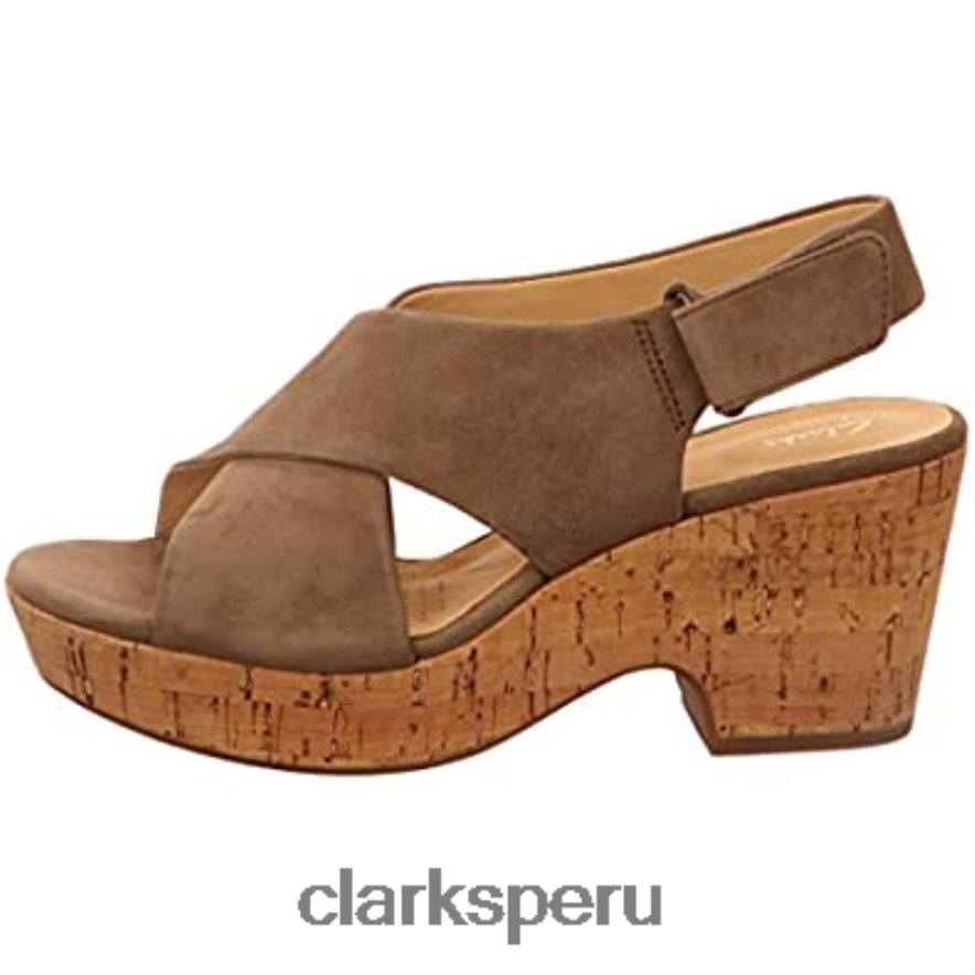 sandalias con tira al tobillo maritsa ruth para mujer clarks ante oliva mujer Clarks 40N4LX791 ante oliva