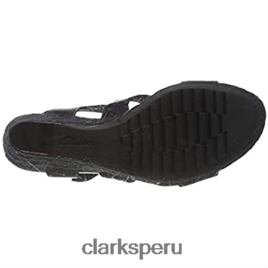 sandalias con tira trasera maritsa95 glad para mujer negro clarks mujer Clarks 40N4LX782 cuero negro cuero negro