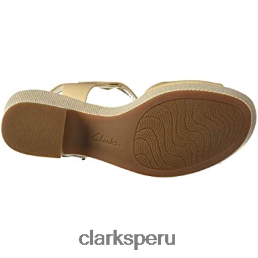 sandalias de cuña maritsa janna de cuero rubor para mujer clarks mujer Clarks 40N4LX2380 cuero rubor