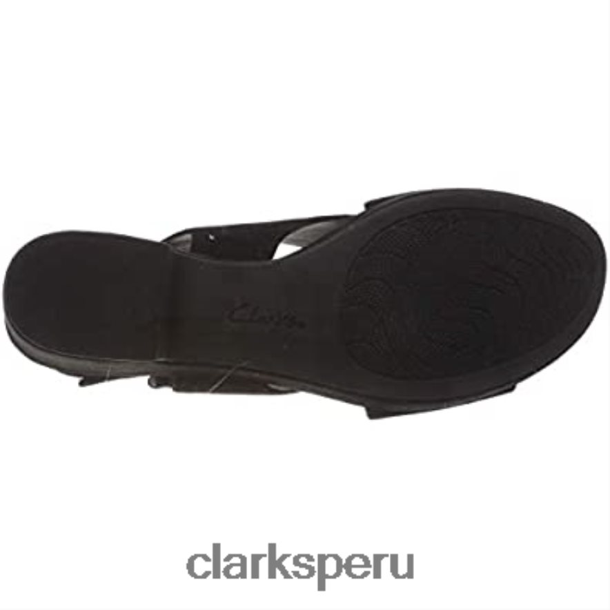 sandalias negras con tira al tobillo para mujer clarks mujer Clarks 40N4LX2028
