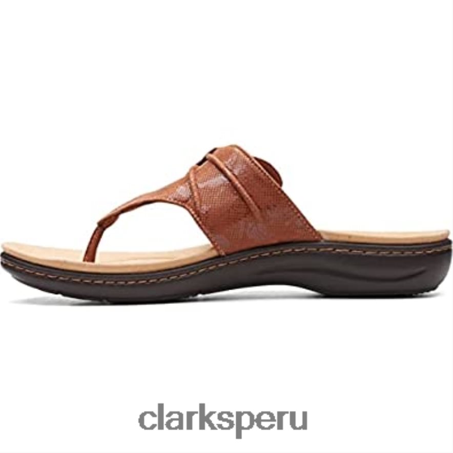 sandalias planas laurieann rae para mujer clarks tan mujer Clarks 40N4LX2719