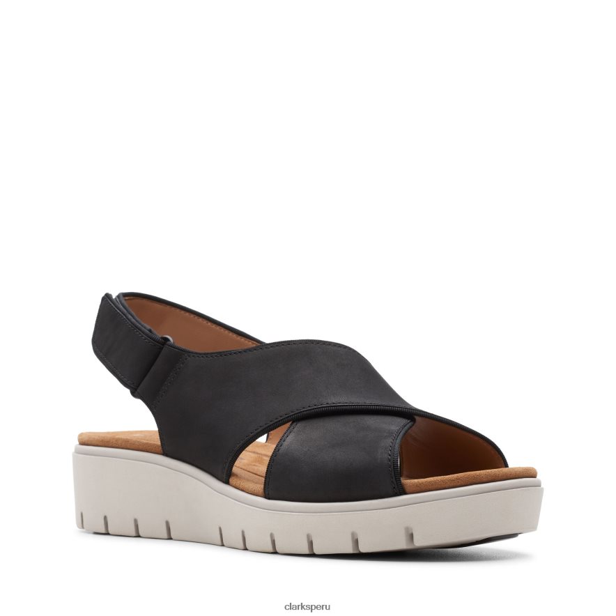 un karely sun clarks nobuk negro mujer Clarks 40N4LX3365 nubuck negro