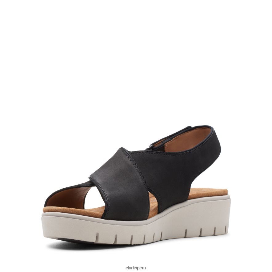 un karely sun clarks nobuk negro mujer Clarks 40N4LX3365 nubuck negro